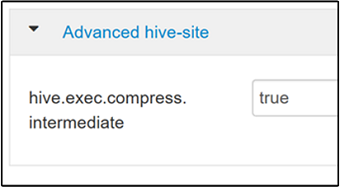 'Hive exec compress intermediate'.