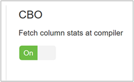 Apache Hive istatistikleri sütun istatistiklerini ayarlar.