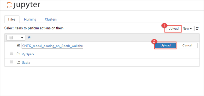 Jupyter Notebook'u Azure HDInsight Spark kümesine yükleyin.
