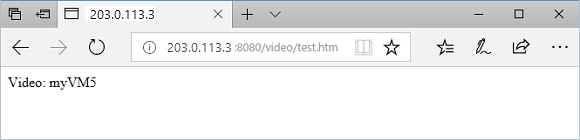 Video URL’sini uygulama ağ geçidinde test etme