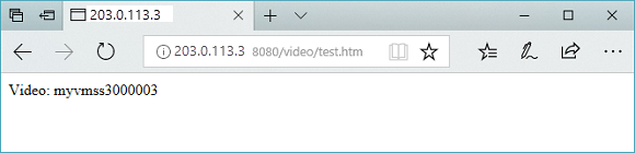 Video URL’sini uygulama ağ geçidinde test etme