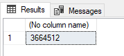 Sunucusuz SQL havuzu için sorgu sonuçlarının ekran görüntüsü.