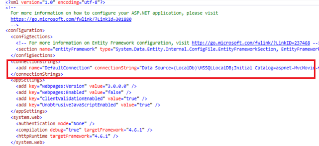 Ba lant Dizesi Olu turma Ve SQL Server LocalDB Ile al ma Microsoft 