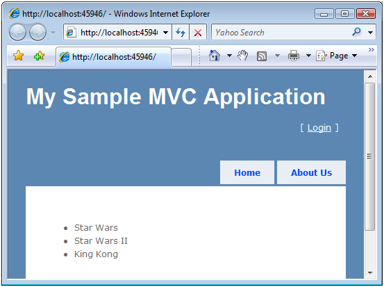 Dizin görünümüyle film görüntüleme