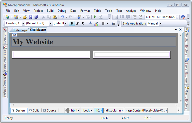 Tasarımcıda ana sayfanın önizlemesini görüntüleme