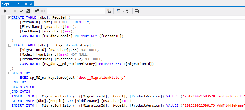 SQL Betiği güncelleştirmesi