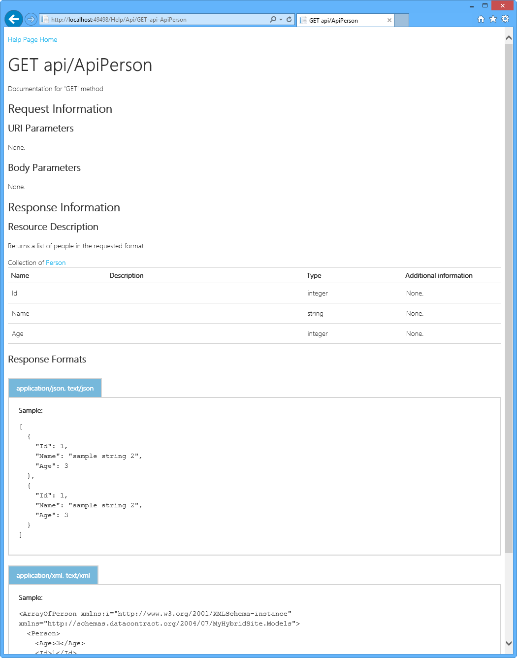 Ayrıntı Bilgileri sayfası