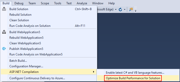 Yeni menü öğesinin ekran görüntüsü