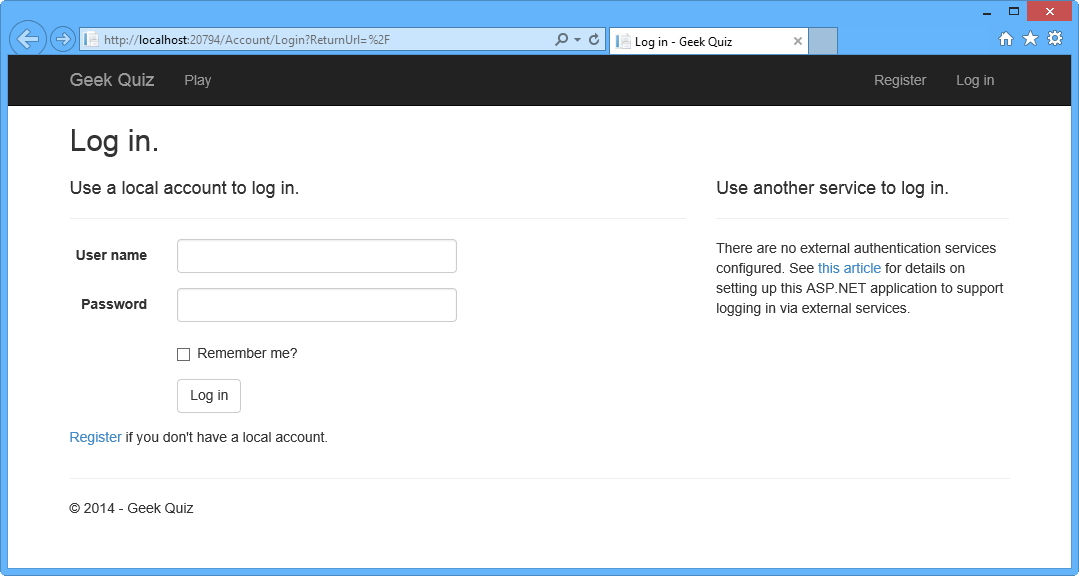 Çözümü çalıştırma