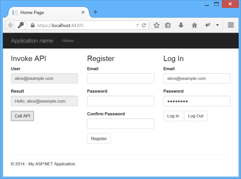 ASP.NET Web API 2.2'de Bireysel Hesaplar ve Yerel Oturum Açma ile Web API'lerinin  güvenliğini sağlama | Microsoft Learn