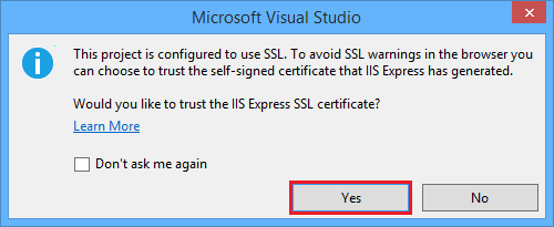 SSL sertifikası ayrıntılarını IIS Express