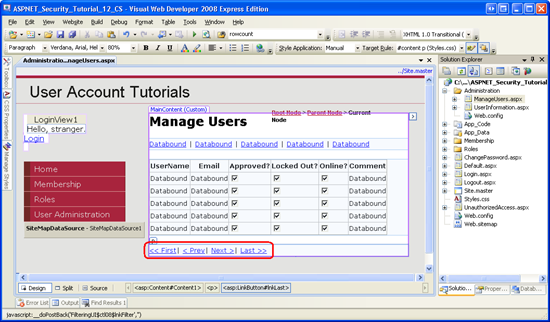 GridView Altına İlk, Önceki, Sonraki ve Son Bağlantı Düğmelerini Ekle