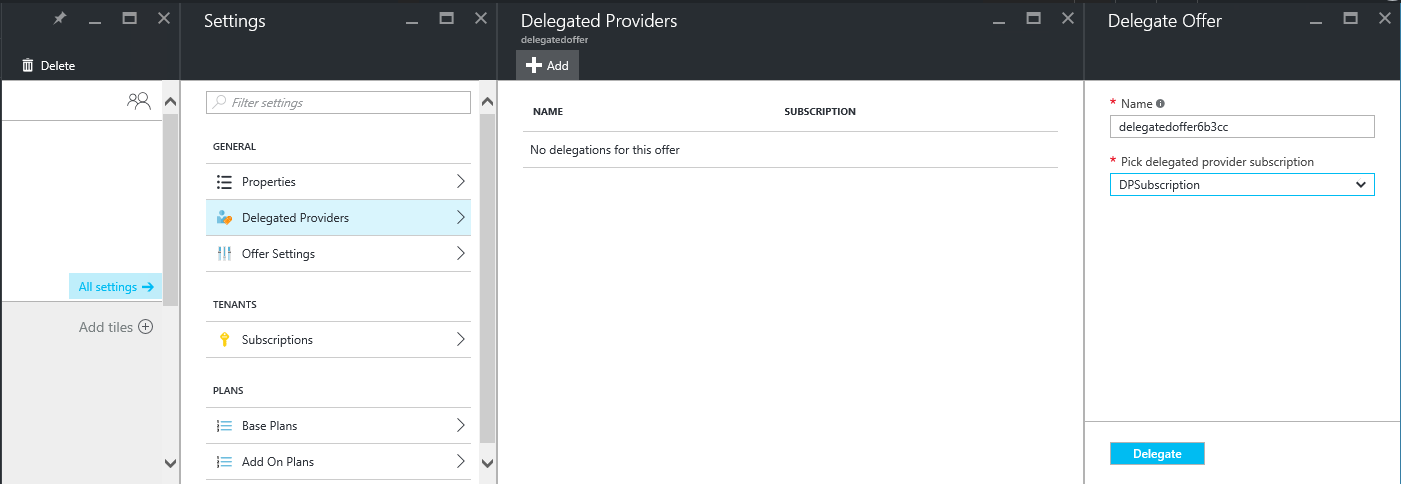 Azure Stack Hub yönetici portalında temsilci sağlayıcı ekleme