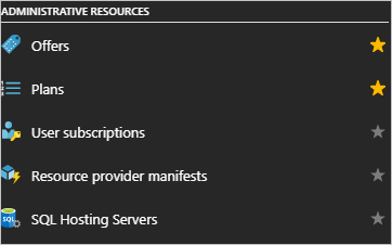 Azure Stack Hub yönetici portalında SQL Barındırma Sunucuları