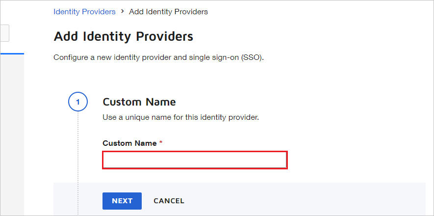 name_Identity_provider ekran görüntüsü.