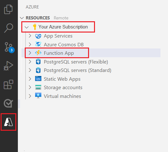 Azure kaynaklarınızı tek bir birleşik görünümde gösteren listenin ekran görüntüsü.