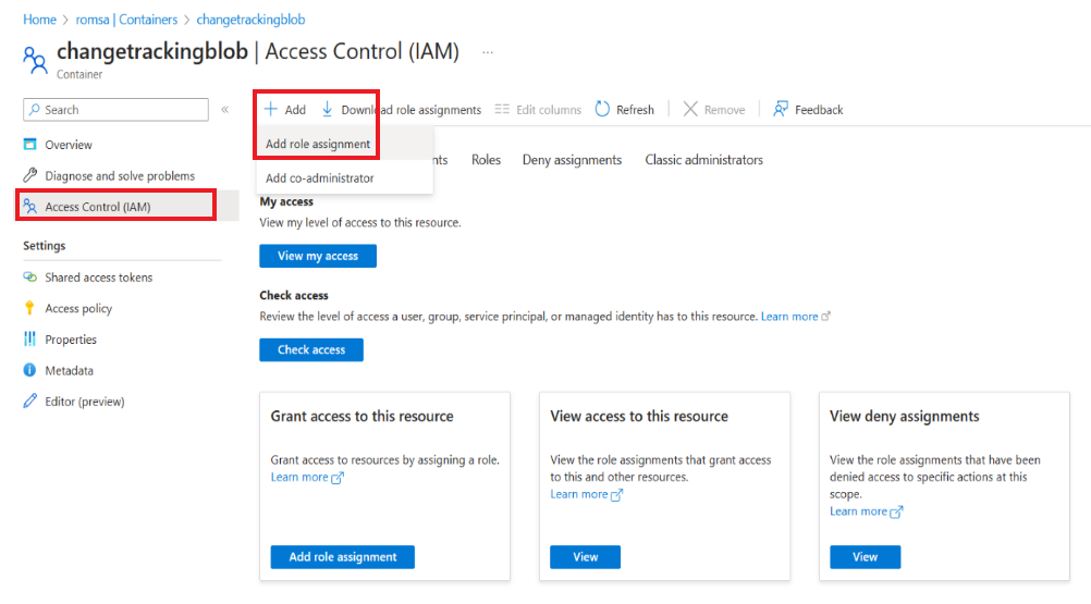 Rol eklemeyi seçmeyi gösteren ekran görüntüsü.