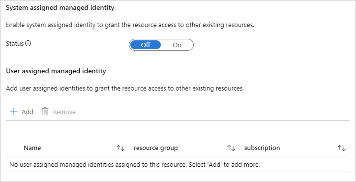 Microsoft.ManagedIdentity.IdentitySelector ilk adımı