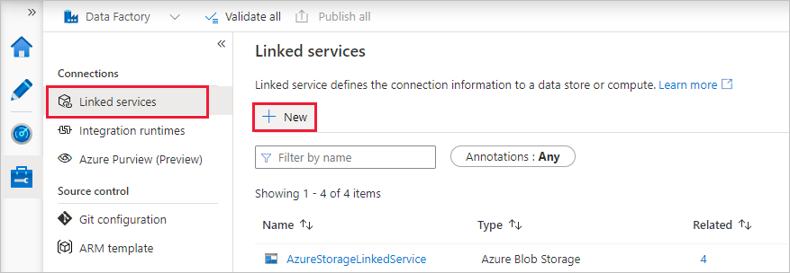 Yeni bağlantı oluşturmayı gösteren ekran görüntüsü.