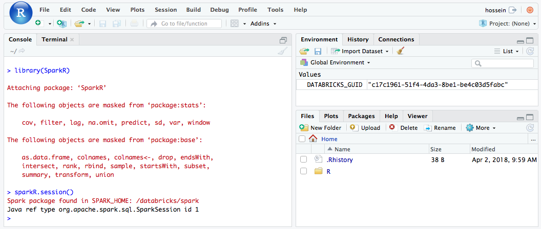 RStudio Açık Kaynak Sürümü oturumu