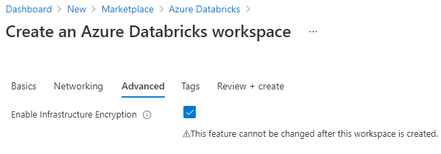Çalışma alanı oluşturma sırasında çift şifrelemeyi etkinleştirme