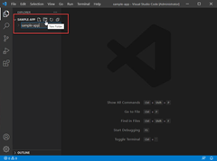 Visual Studio Code'da klasör oluşturmayı gösteren ekran görüntüsü.