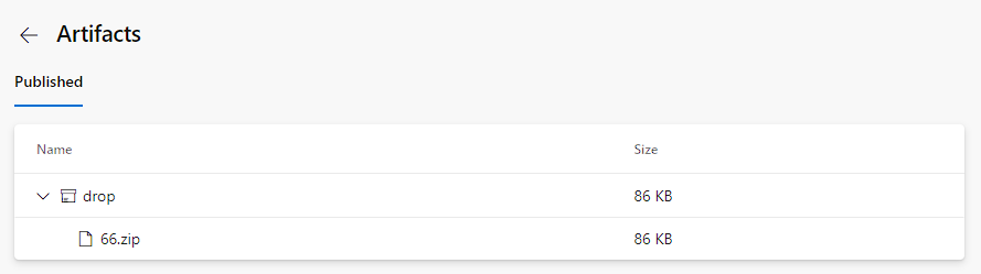 Tek bir iş için yayımlanan derleme yapıtlarının ekran görüntüsü.