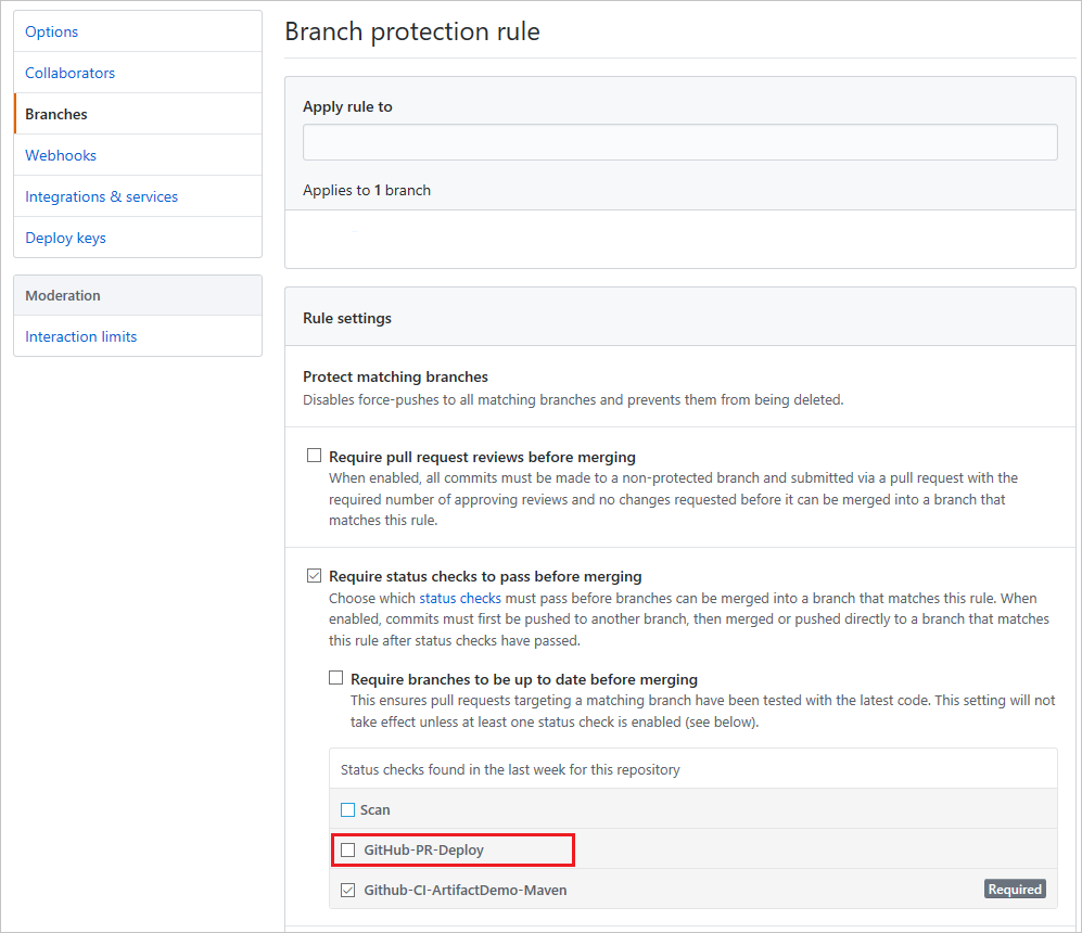 Durum denetimlerinin nasıl etkinleştirileceğine ilişkin ekran görüntüsü.