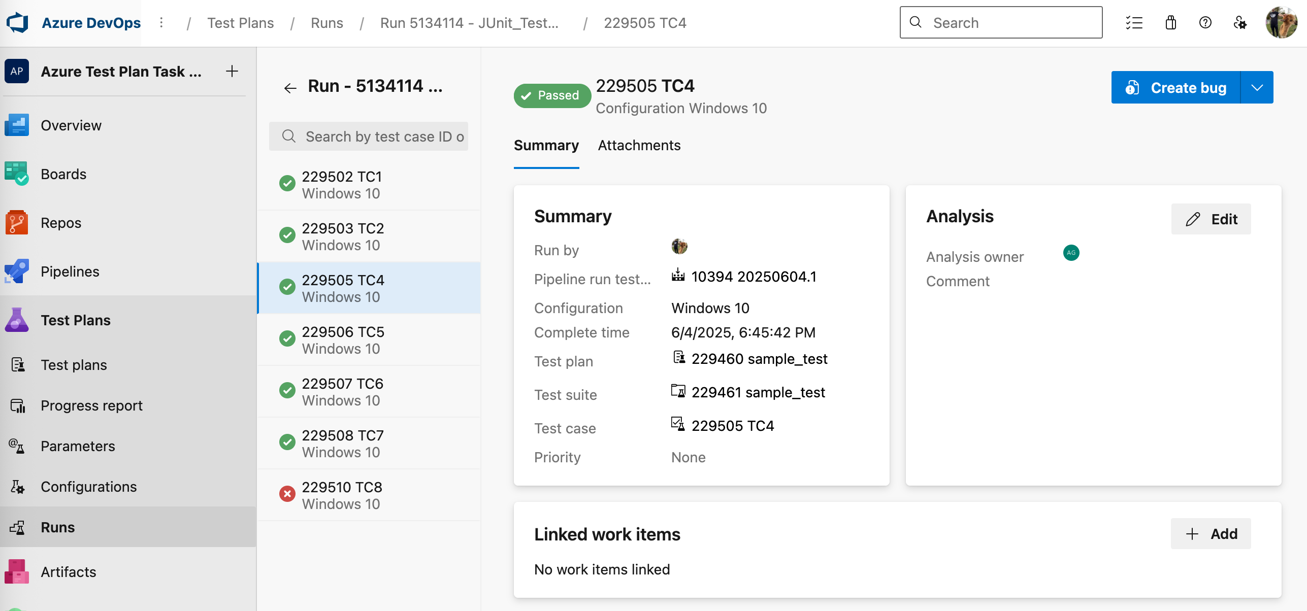 İlişkili otomasyon sekmesinin ekran görüntüsü.
