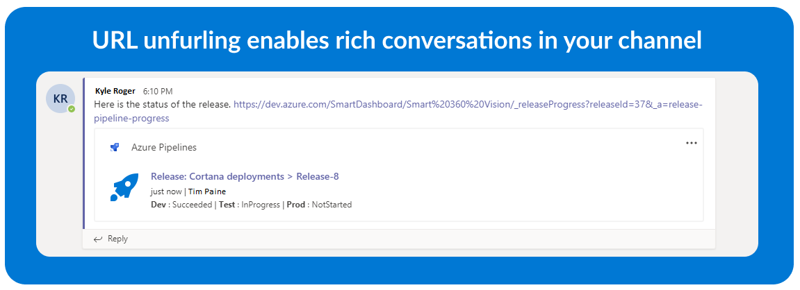 URL genişletme ve mesajlaşma uzantıları.