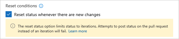 durum ilkesinin sıfırlama koşulları