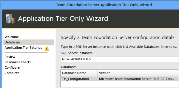 SQL Server ve veritabanı yedekleme kümesini seçin