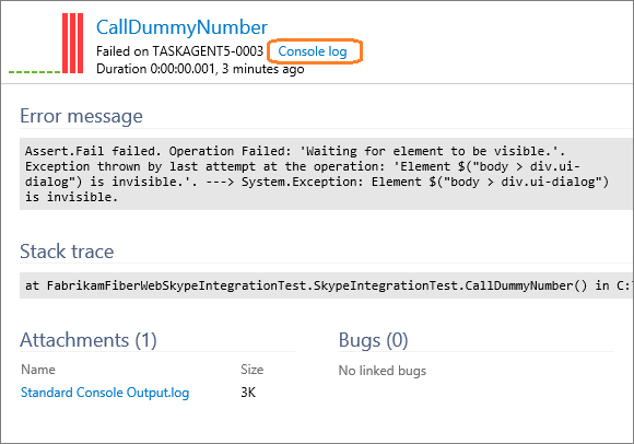 Konsol günlükleri ve süre