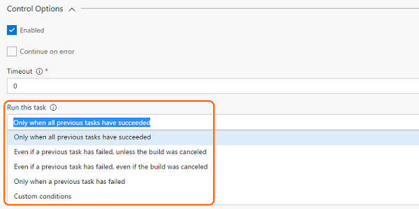 Koşullu derleme görevleri