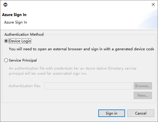 Apache Spark Eclipse Azure İşareti.