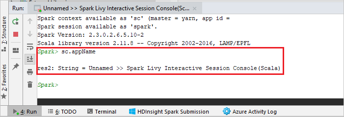 IntelliJ IDEA Etkileşimli Konsol Sonucu.