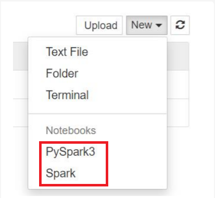 Spark HDI4.0 üzerinde Jupyter Notebook çekirdekleri.
