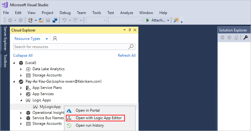 Dağıtılan mantıksal uygulamayı Azure portalından açma