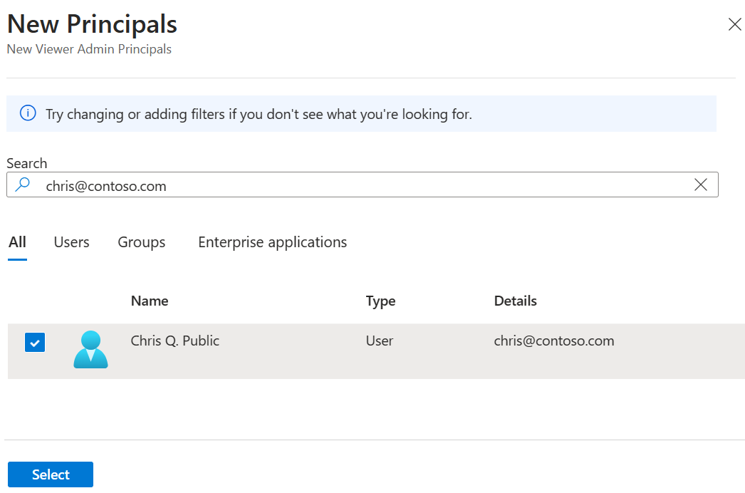 Screenshot of the Azure Data Explorer configuration form for the Current user authentication method in Grafana.