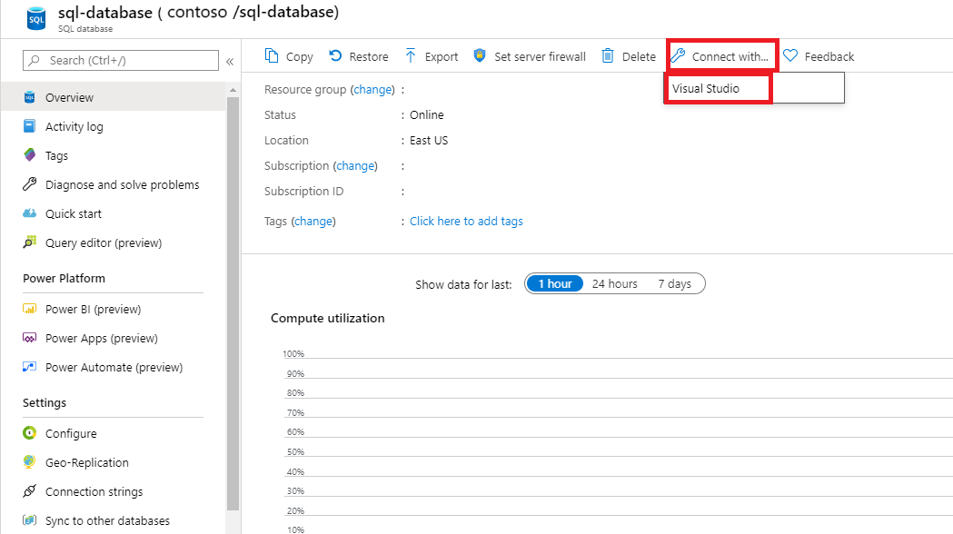 Visual Studio'ya bağlanma