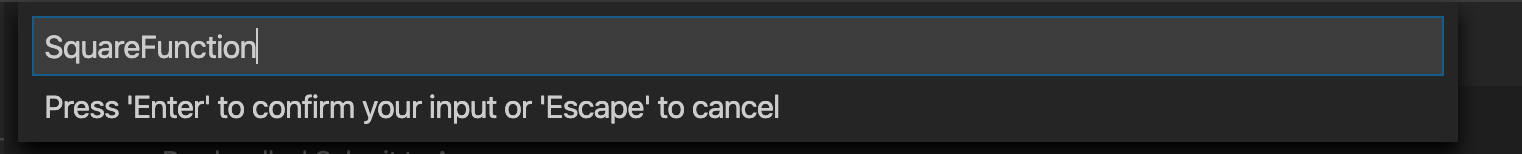 VS Code'a CSharp işlev adını girin