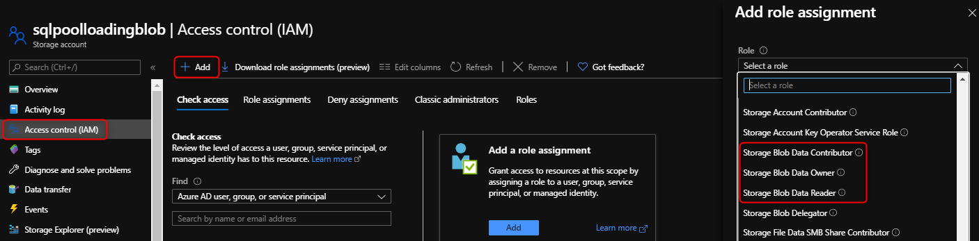 Azure RBAC yükleme izni verme