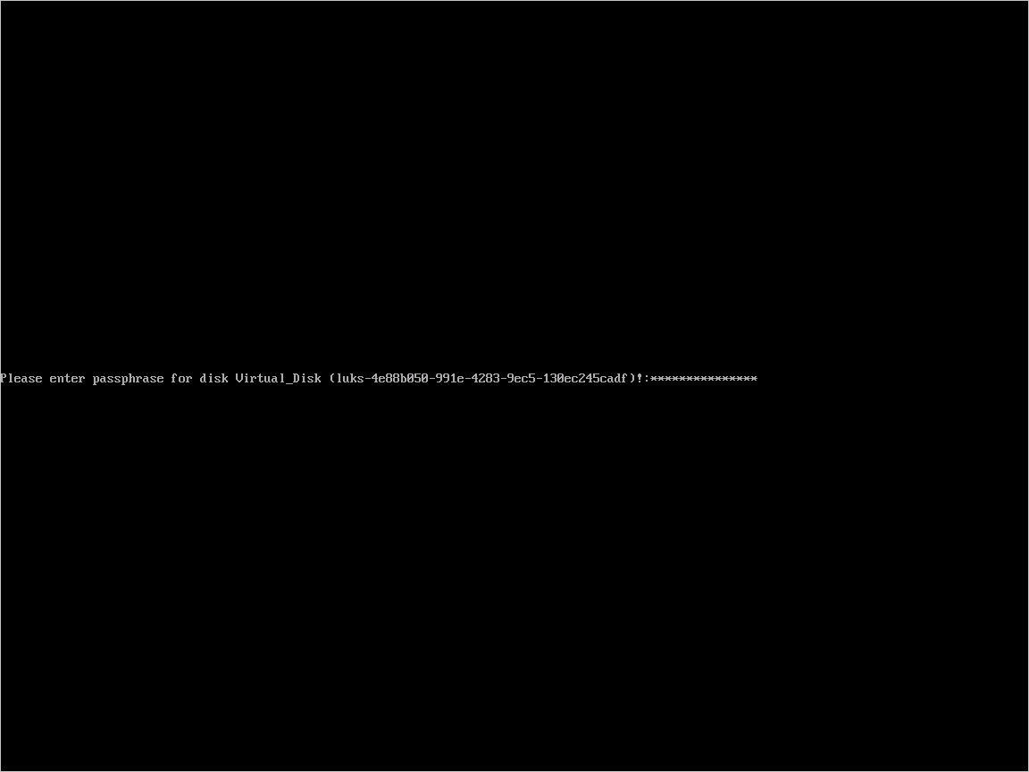 CentOS 7 Kurulumu - Önyüklemede parolayı girin