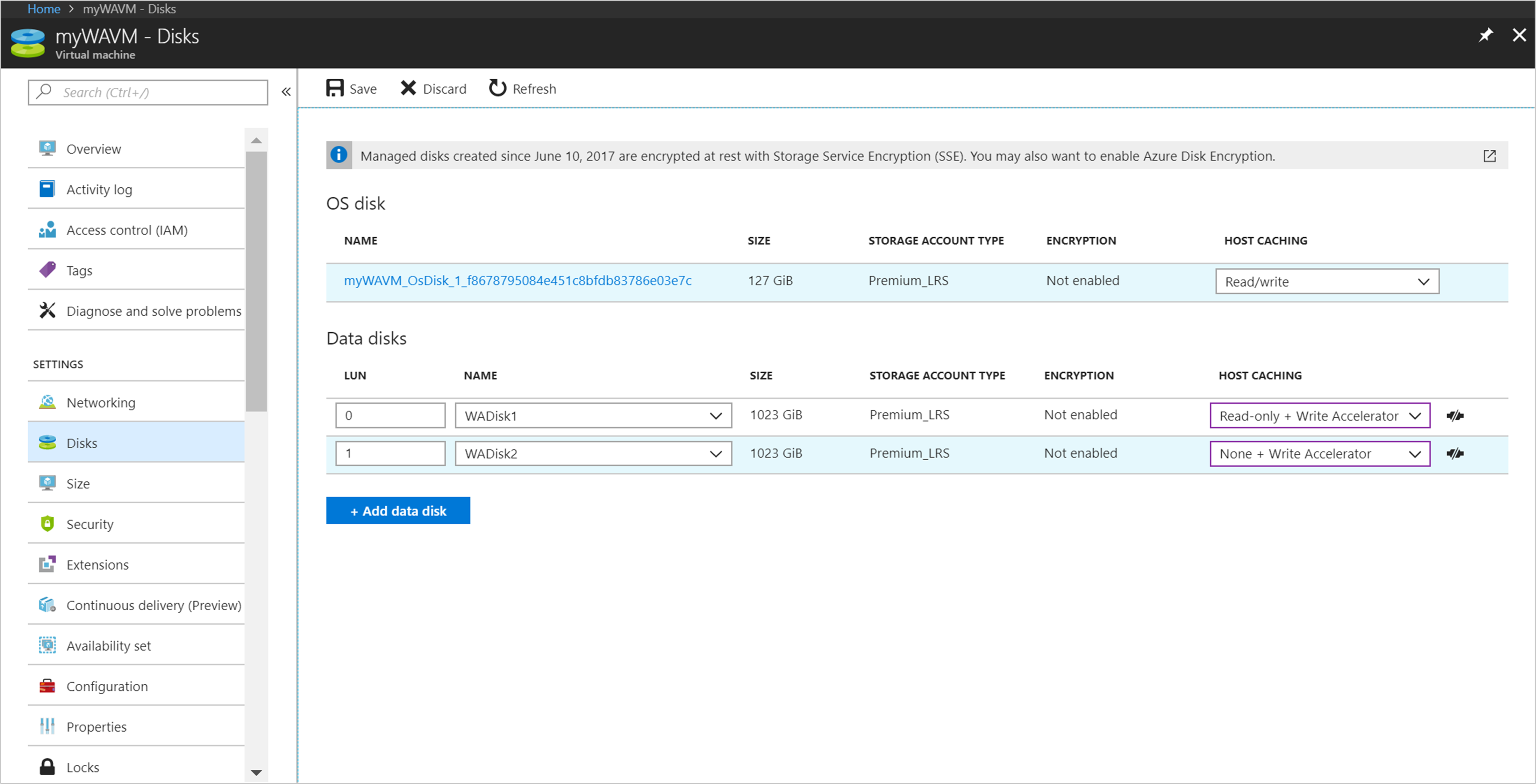 Azure portalında Yazma Hızlandırıcısı