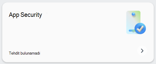 Uygulama güvenliği kutucuğunu gösteren ekran görüntüsü.