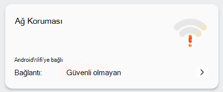Güvenlik yöneticileri için ağ koruma kutucuğunu gösteren ekran görüntüsü.