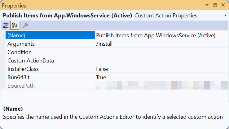 Öğe özelliklerini yayınla.