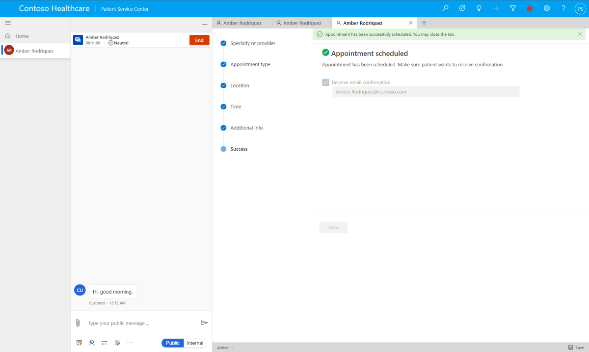 Send the email confirmation Send the email confirmation.