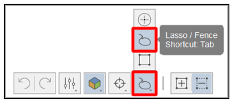 Lasso/Fence tool.