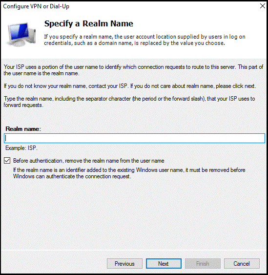 Bölge Adı Belirt penceresi